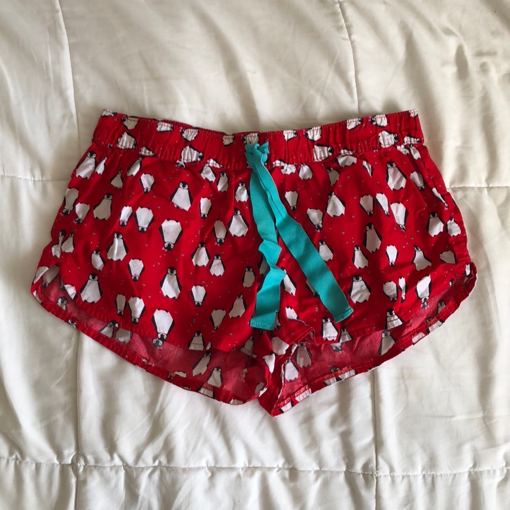 aerie penguin pajama shorts
